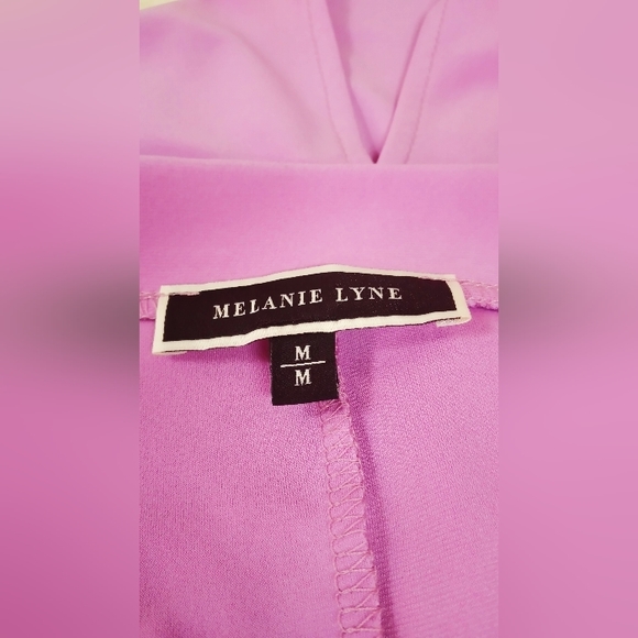 Melanie Lynne Off The Shoulder Purple Blouse Size Medium. - Picture 5 of 12